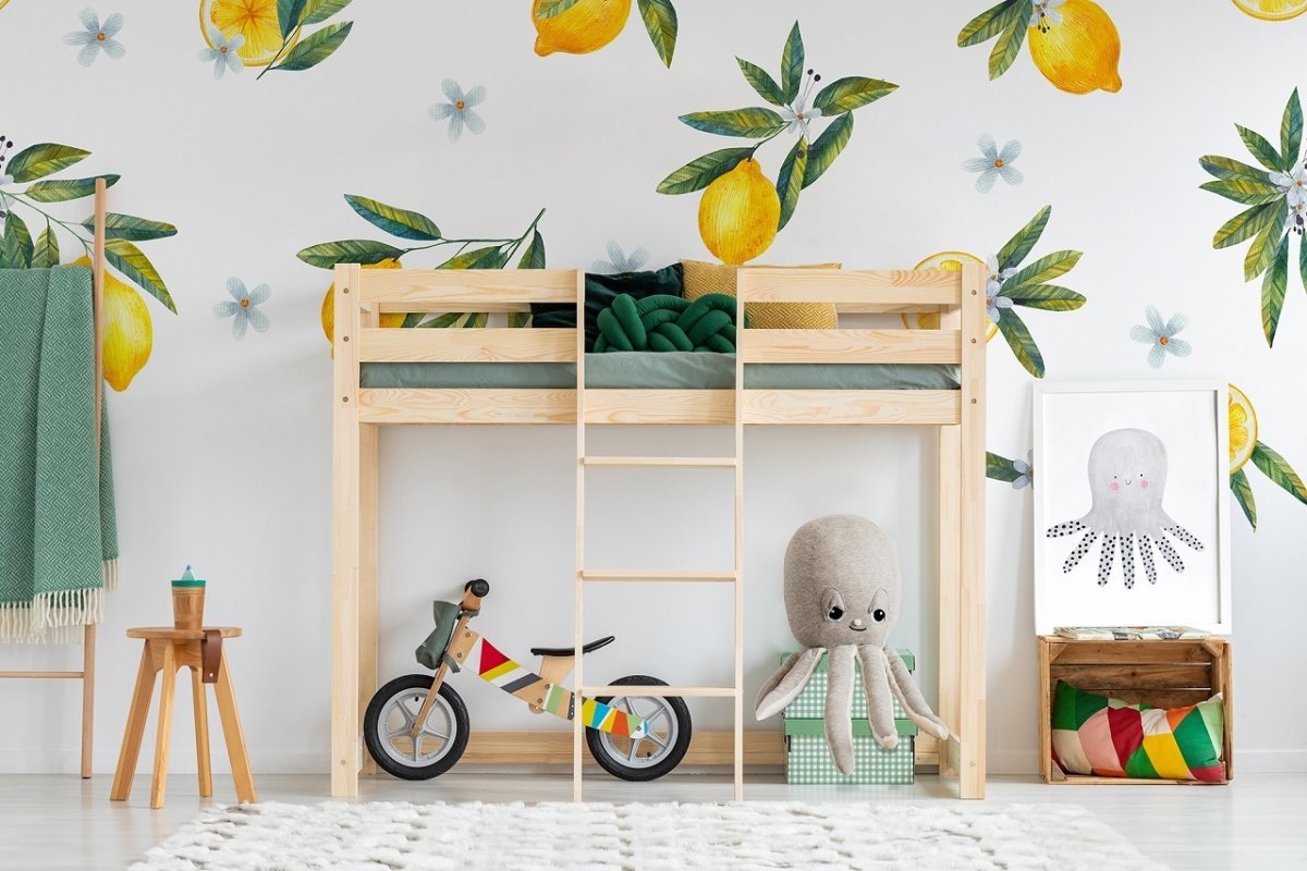 Lit Mezzanine LIV 90x190cm en Bois de Pin